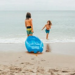 Pelican Sport Combo - 2 Solo Kids Kayaks With Paddles - Yellow/Blue -Pelican Store Combo Solo Bleu Poignee LS1