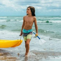 Pelican Sport Combo - 2 Solo Kids Kayaks With Paddles - Yellow/Blue -Pelican Store Combo Solo Jaune Bleu Poignee LS2