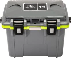 Pelican 14QT Personal Cooler - 13L|-|14QT Glacière Personnelle - 13L -Pelican Store PLC 14QT 7E 7EDetail2 20Dark 20Grey 20 20Green