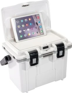 Pelican 14QT Personal Cooler - 13L|-|14QT Glacière Personnelle - 13L -Pelican Store PLC 14QT 7E 7EDetail2 20White 20 20Grey