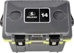 Pelican 14QT Personal Cooler - 13L|-|14QT Glacière Personnelle - 13L -Pelican Store PLC 14QT 7E 7EDetail3 20Dark 20Grey 20 20Green
