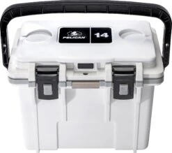 Pelican 14QT Personal Cooler - 13L|-|14QT Glacière Personnelle - 13L -Pelican Store PLC 14QT 7E 7EDetail3 20White 20 20Grey aaed377b b7dc 4ea5 bed0 658aabd77e42