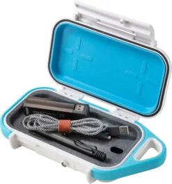 Pelican Personal Utility Go Case G40|-|Étui Utilitaire Personnel Go Case G40 -Pelican Store PLC GOG400 7E 7EOpen2 20White 20 20Aqua