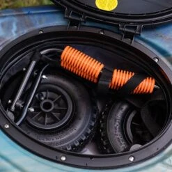 SUP, Canoe And Kayak Transport Cart|-|Chariot De Transport Pour Kayaks, Canots Et Planche à Pagaie SUP -Pelican Store PLS PS3042 7E 7ELifestyle1 20Black 20 20Orange